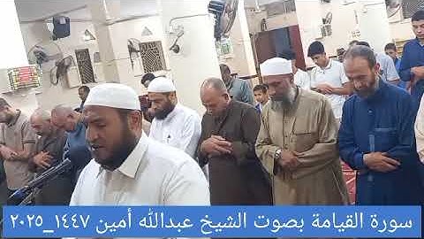 سورة القيامة كاملة تلاوة ندية بصوت الشيخ عبدالله أمين بتاريخ ٨ / ١٠ / ٢٠٢٥