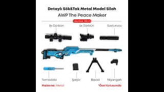 Dukkin Detaylı Sök&Tak Metal Model Silah 20cm - AWP The Peace Maker Oyuncak Değildir!!!!! screenshot 5