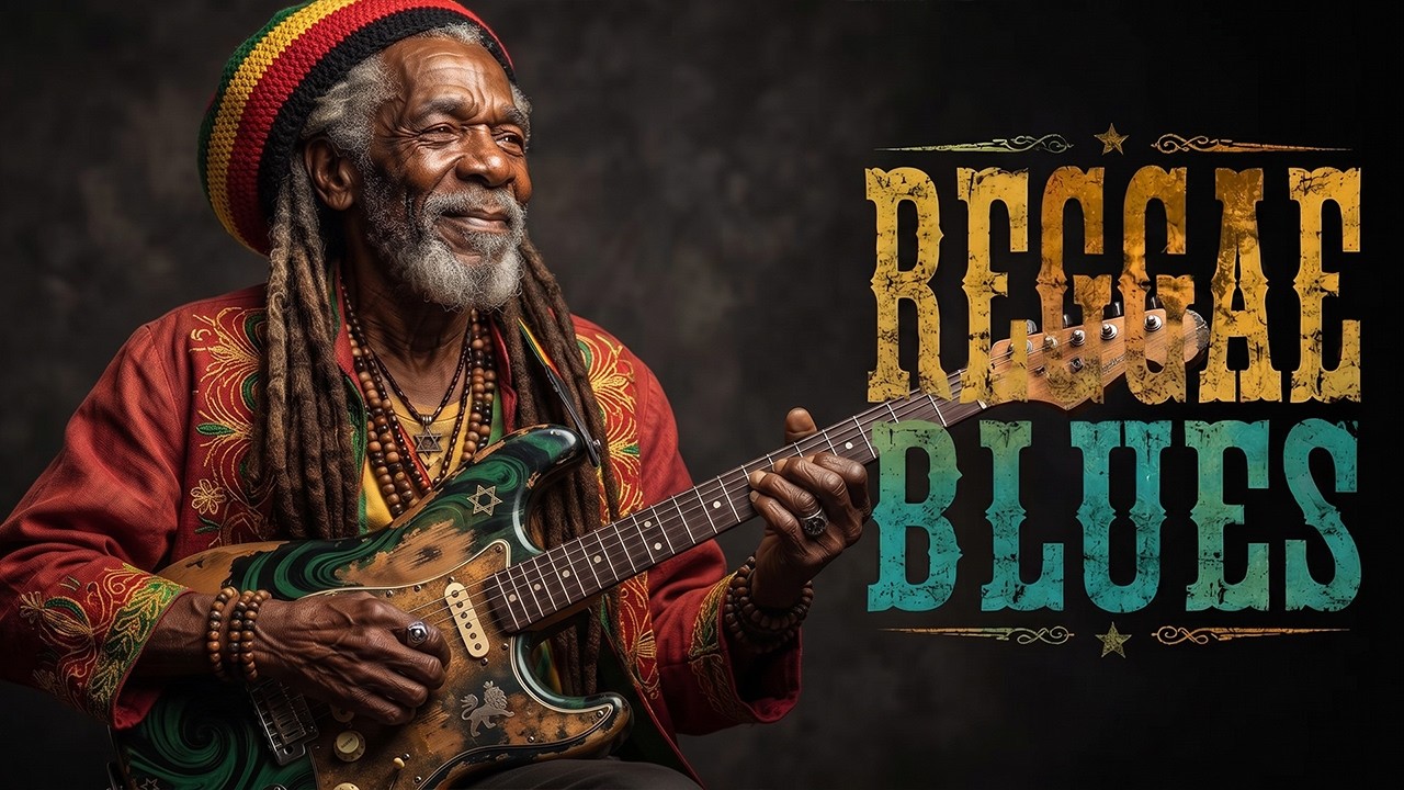 Reggae Blues Guitar 🎸 Deep Roots Grooves, Soulful Vintage Vibes & Late Night Relaxation