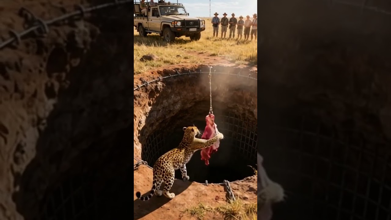 #6 Will the leopard step into the trap… or get the meat? tendua maans praapt kar sakata hai?#leopard