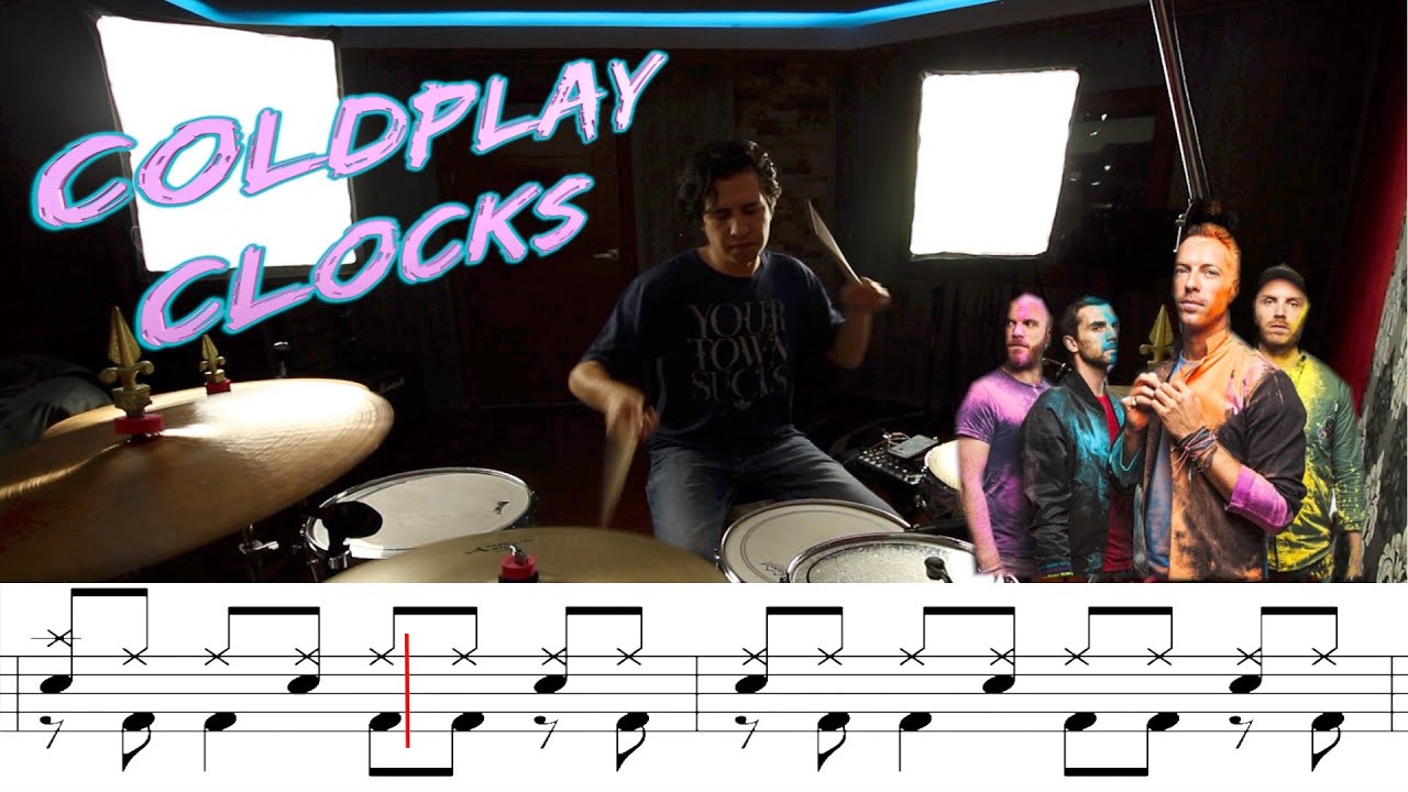 Coldplay Clocks Drum Cover Hugo Zerecero YouTube