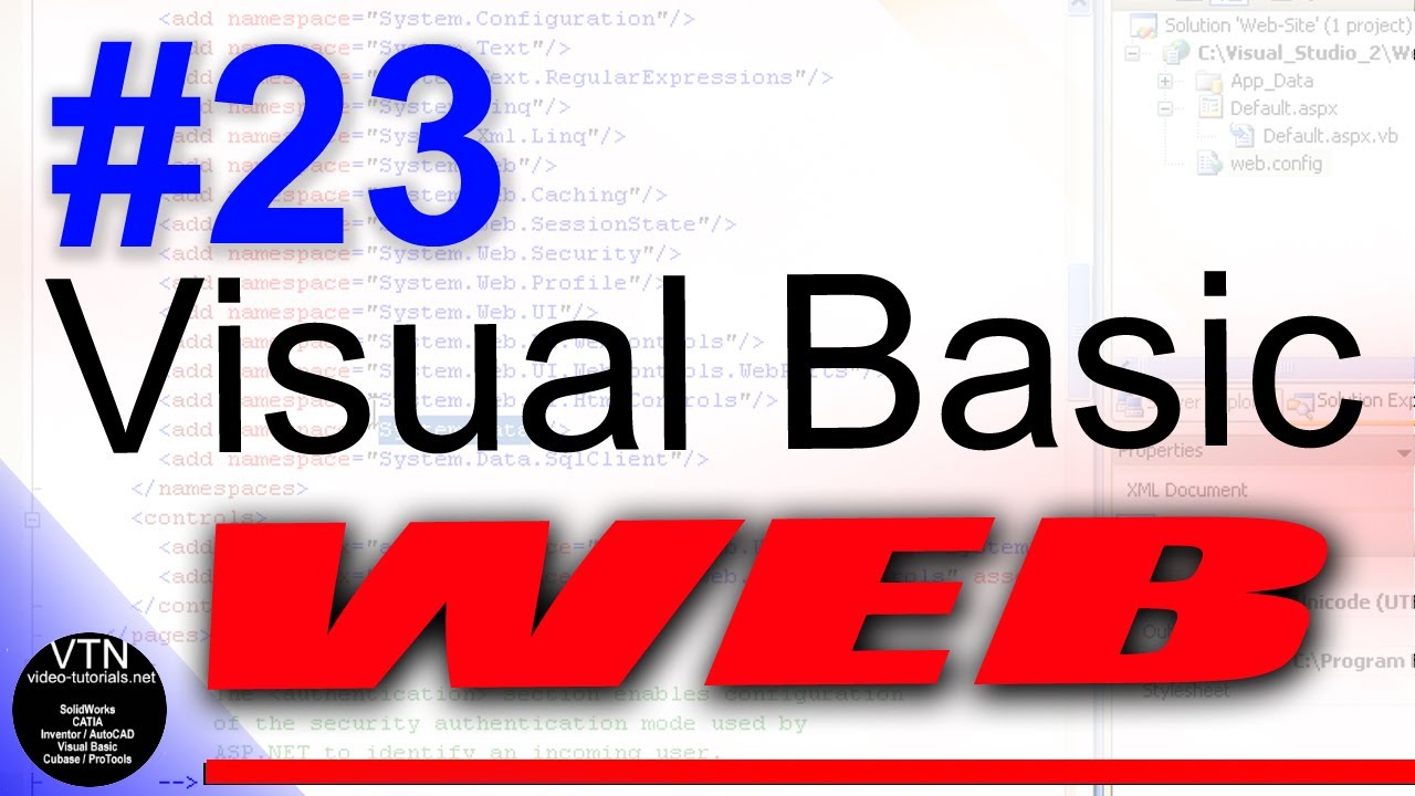 V2 23 VISUAL BASIC 2008 Tutorial ( Master Page ) - YouTube