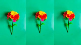 💐DIY Flower💐#art#diy#papercraft#flowers#trending#viral#youtube#shorts#handcrafted#homedecor#craft