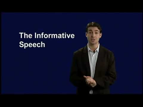 How to give informative speech - YouTube