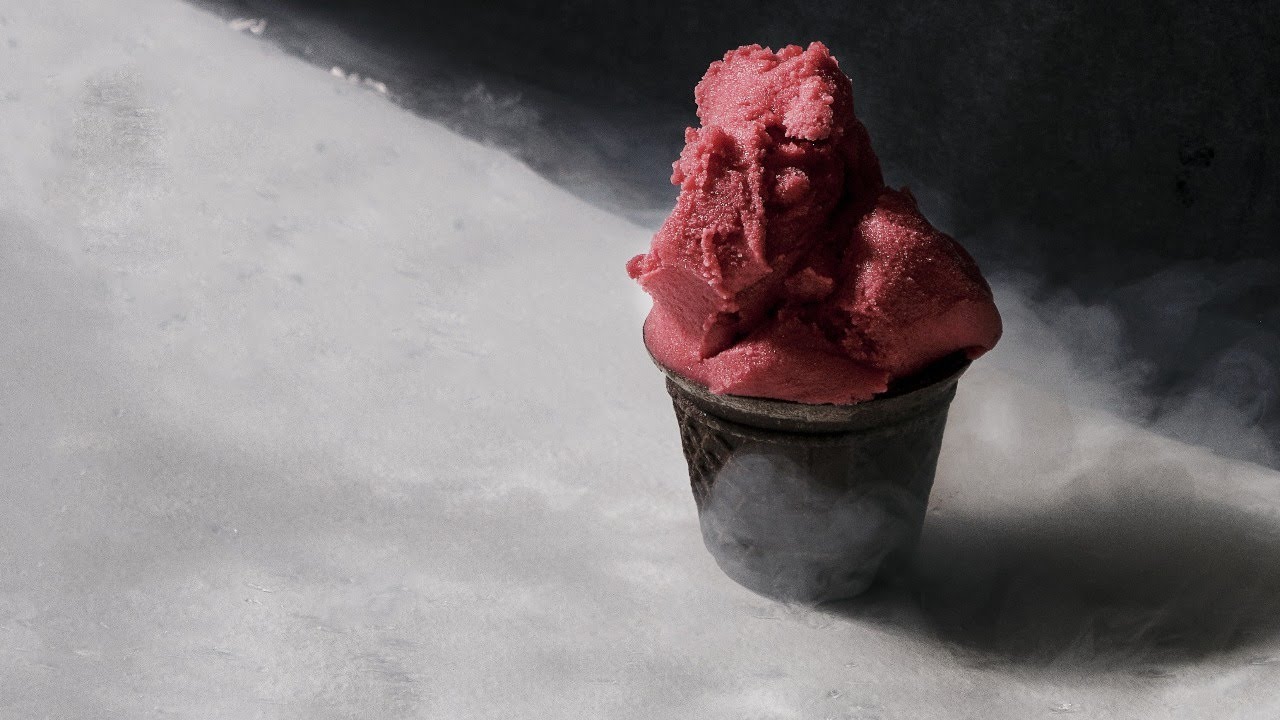 Il gelato con l'azoto liquido