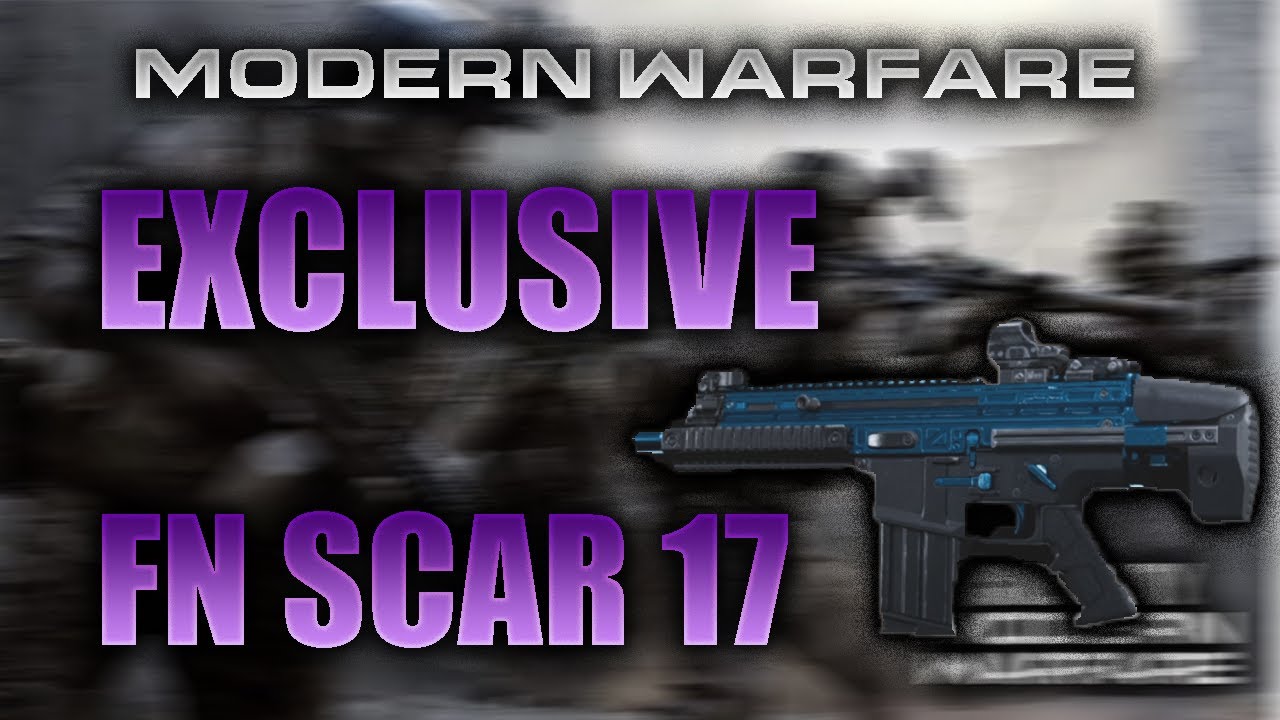 Modern Warfare EXCLUSIVE Playstation BLUEPRINT! (FN SCAR 17 Jack