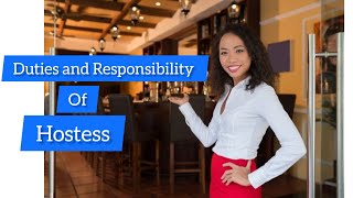 Duties and Responsibilities of Hostess in Fine Dining Restaurant | Five Star Hotel