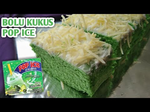 Bolu kukus pop ice 1 telur irit bahan super lembut anti ...