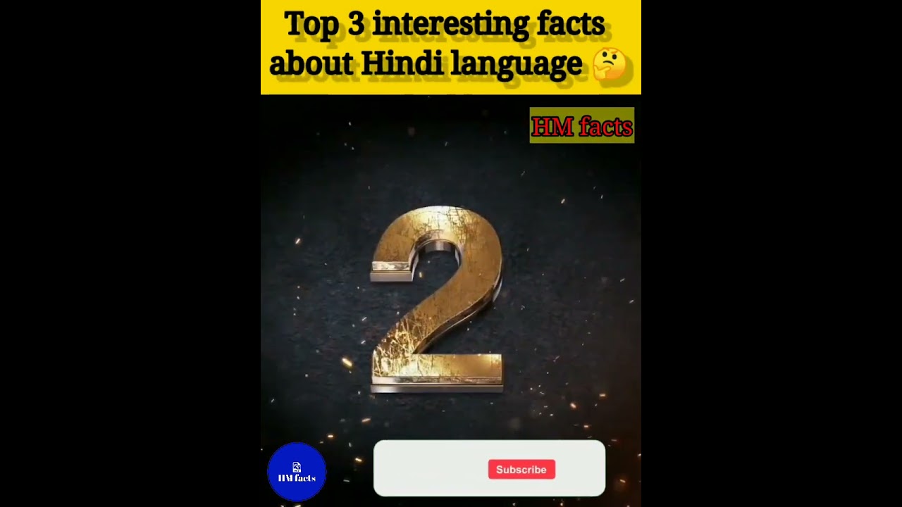 Top 3 interesting facts about Hindi language 🤔ll HM facts ll 😲🤯