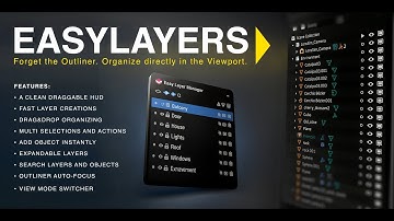 ORGANIZE BLENDER 10X FASTER – EasyLayerManager (Outliner Alternative)
