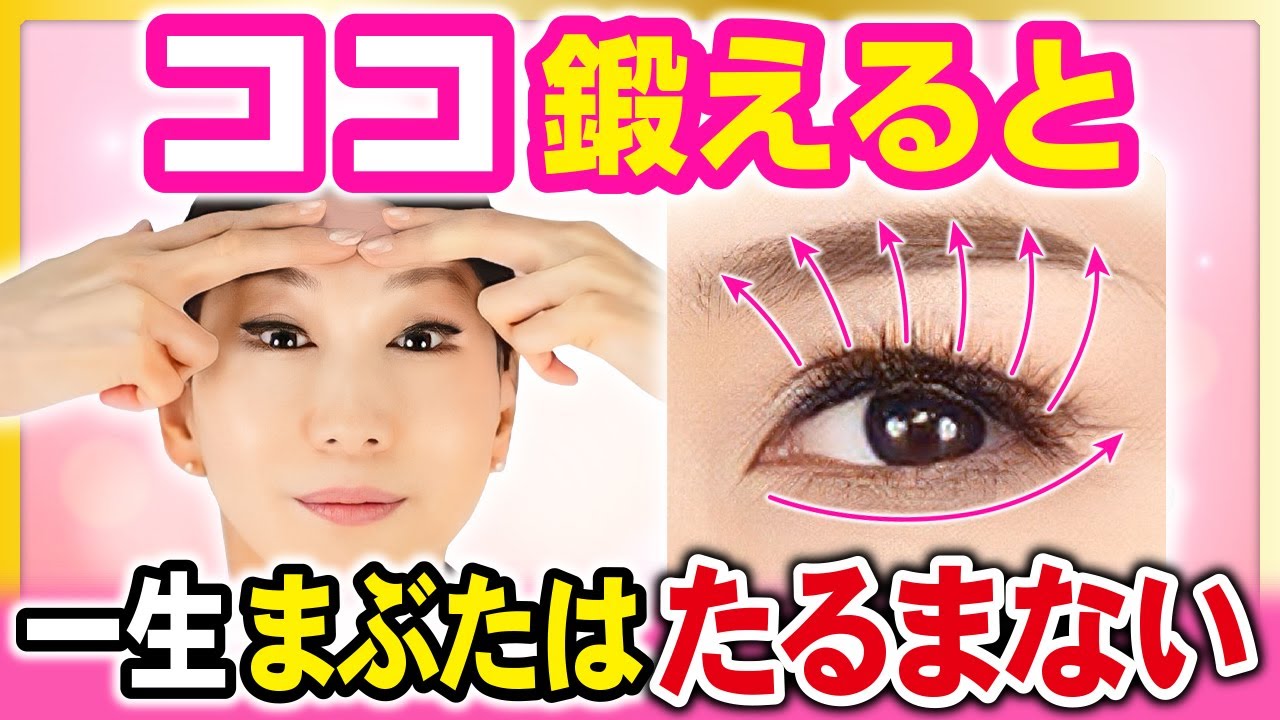 【整形は不要】“ココ”を鍛えると一生まぶたはたるみません！医師が絶対に教えてくれない目元の若返りの秘密を解説