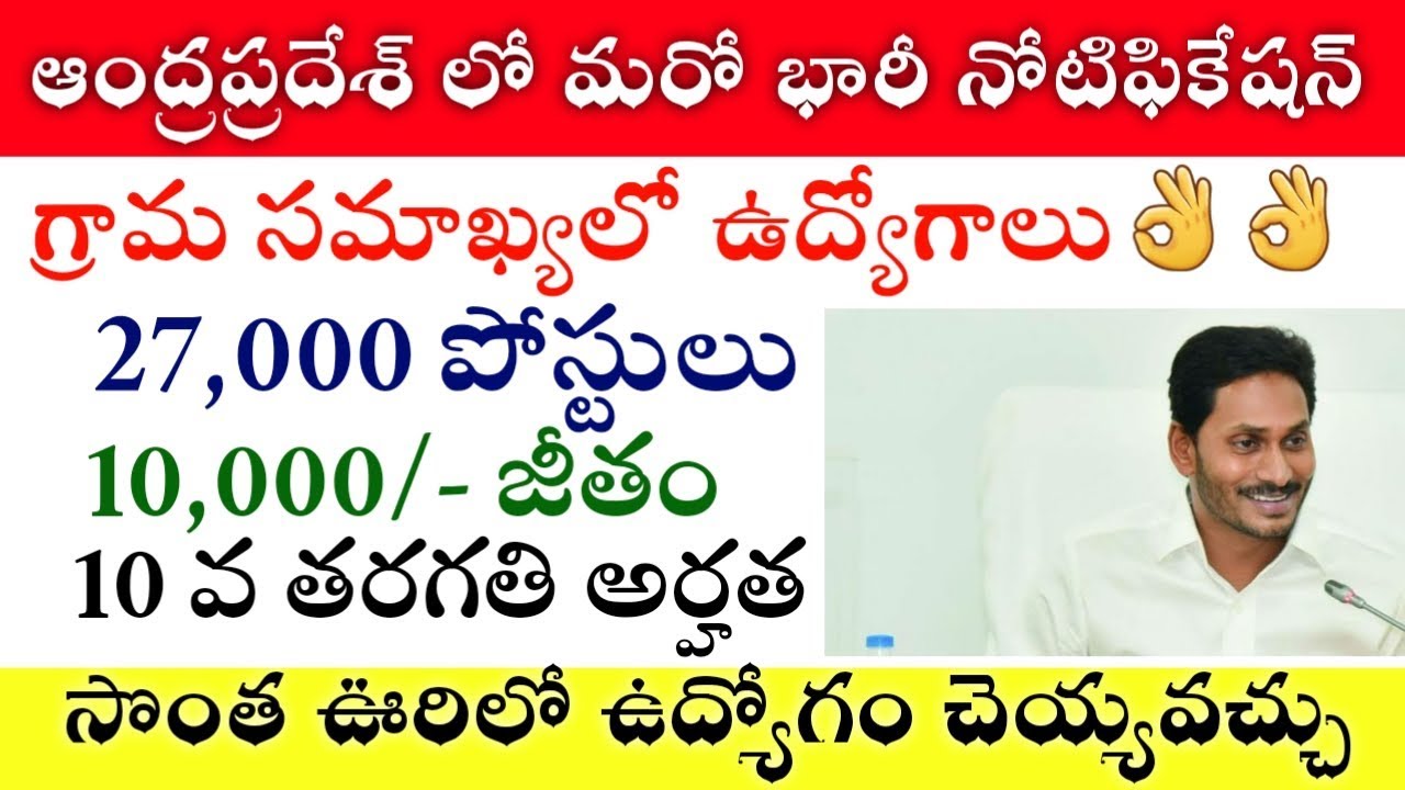 Ap latest govt job notification 2019 | Today Govt Jobs | Total Information