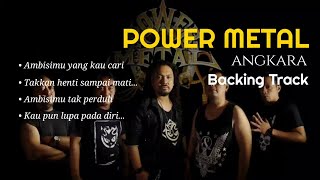 Power Metal - Angkara ‼️ Backing Track_Tanpa Gitar dan Vocal / KAROKE [ Chord Dm ]