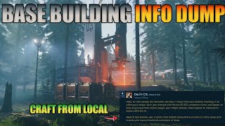 NEW Base Building & Crafting Info Dump For Star Citizen