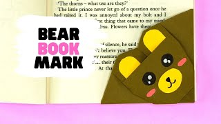 How to make origami BEAR BOOKMARK [teddy bear origami]