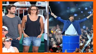 Jérémy Frérot et Laure Manaudou  Leur fils Lou 2 ans fait le show en live !