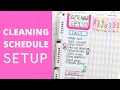 CLEANING SCHEDULE SETUP | Making A Chore List For My Planner | Classic Happy Planner