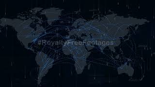 world map background video | World communication network | world map network background video
