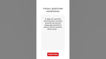 What is Visual Question Answering #Shorts