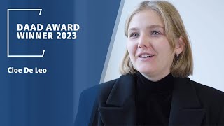 Interview with DAAD Prize Winner Cloe De Leo | Frankfurt School by Frankfurt School of Finance & Management 453 views 4 months ago 2 minutes, 38 seconds