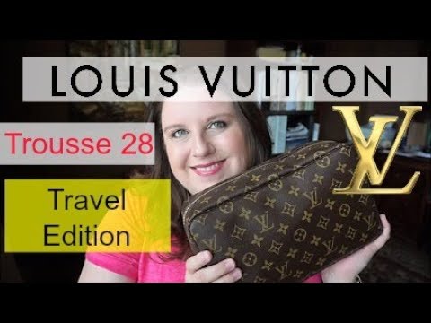 Louis Vuitton Trousse 28/ Traveling to Europe - YouTube