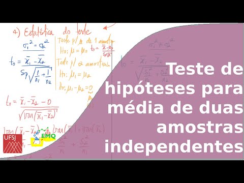 Vídeo: Qual é a hipótese nula para um teste t de 2 amostras?