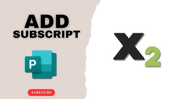 How to Add Subscript in Microsoft publisher