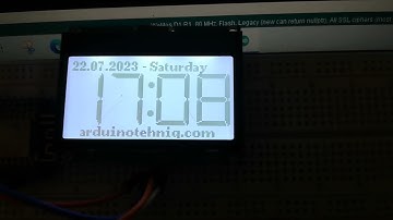 NTP clock on i2c 128x64 ST7567S monochrome display