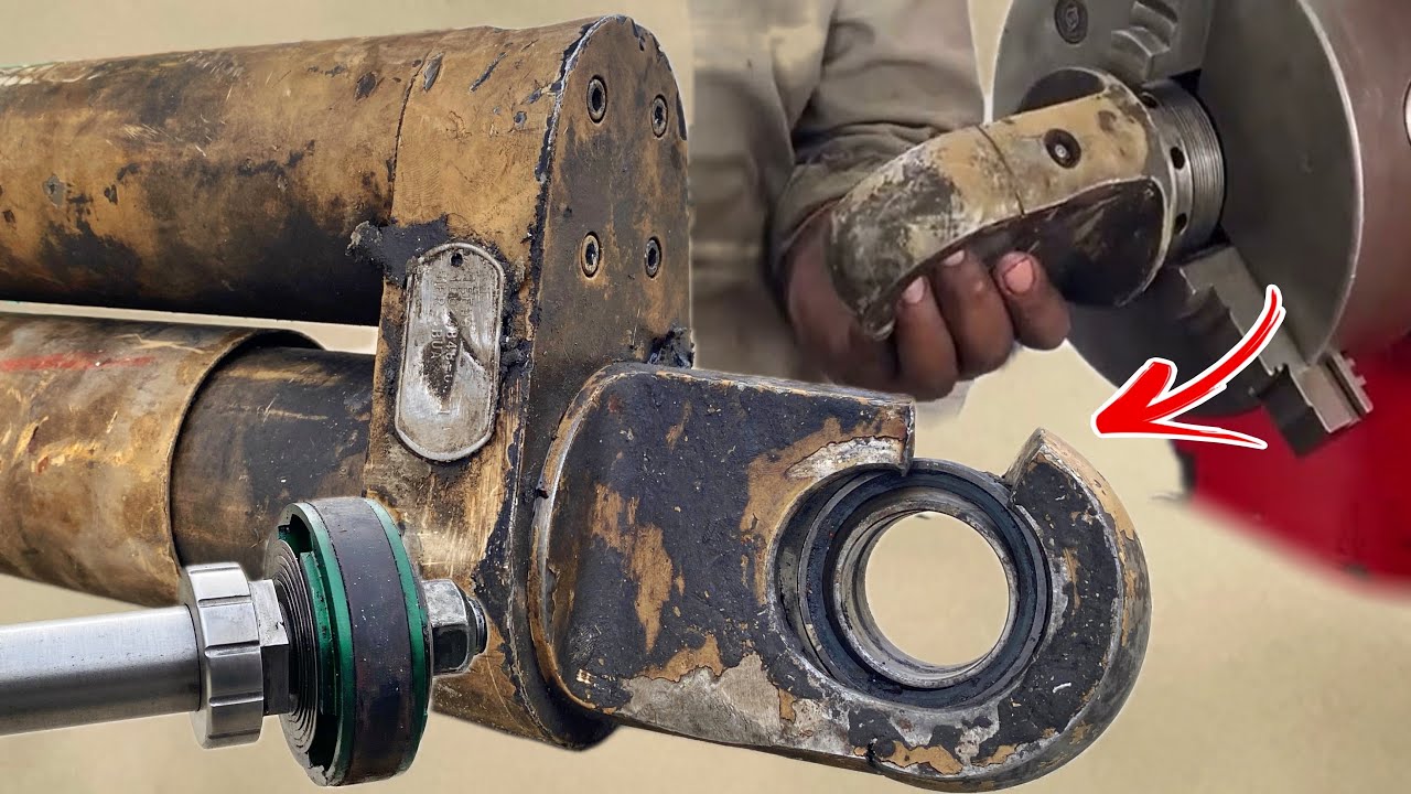 Repair a Broken Cylinder Clevis Strong Enough to Easily Withstand The Pressure of The Weight Again