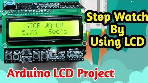 Stop Watch Arduino LCD Projects || 1602 LCD Projects || Arduino LCD Games #ArduinoLCD || LCD Shield
