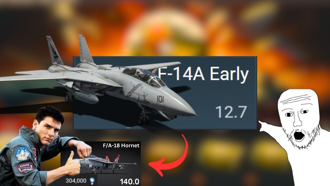 F-14A Early stock grind | almost close to  F/A-18C Hornet | USA tech tree