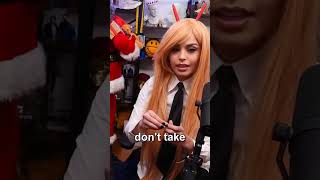 Hasanabi REACTS to Valkyrae's cosplay of Power from Chainsaw Man