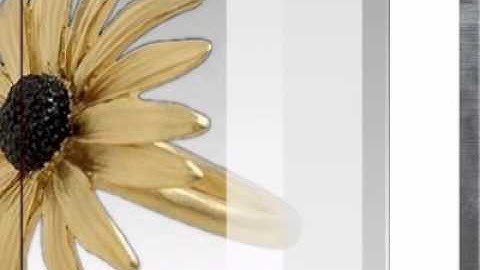 Black Eyed Susan Set of 4 Napkin Rings in Table Art by Michael Michaud - AtopTheTable.com