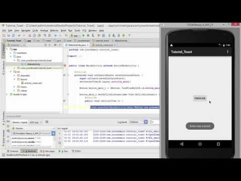 Android Tutorial #5 - Displaying an user Alert (Android Development Tutorial)