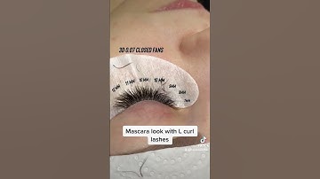 Mascara Look with L curl Lashes