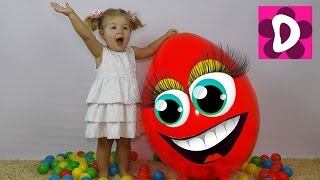 ✿ Огромный Шарик Сюрприз Шопкинс Холодное Cердце Микки Маус Хелло Китти Giant Balloons Surprise