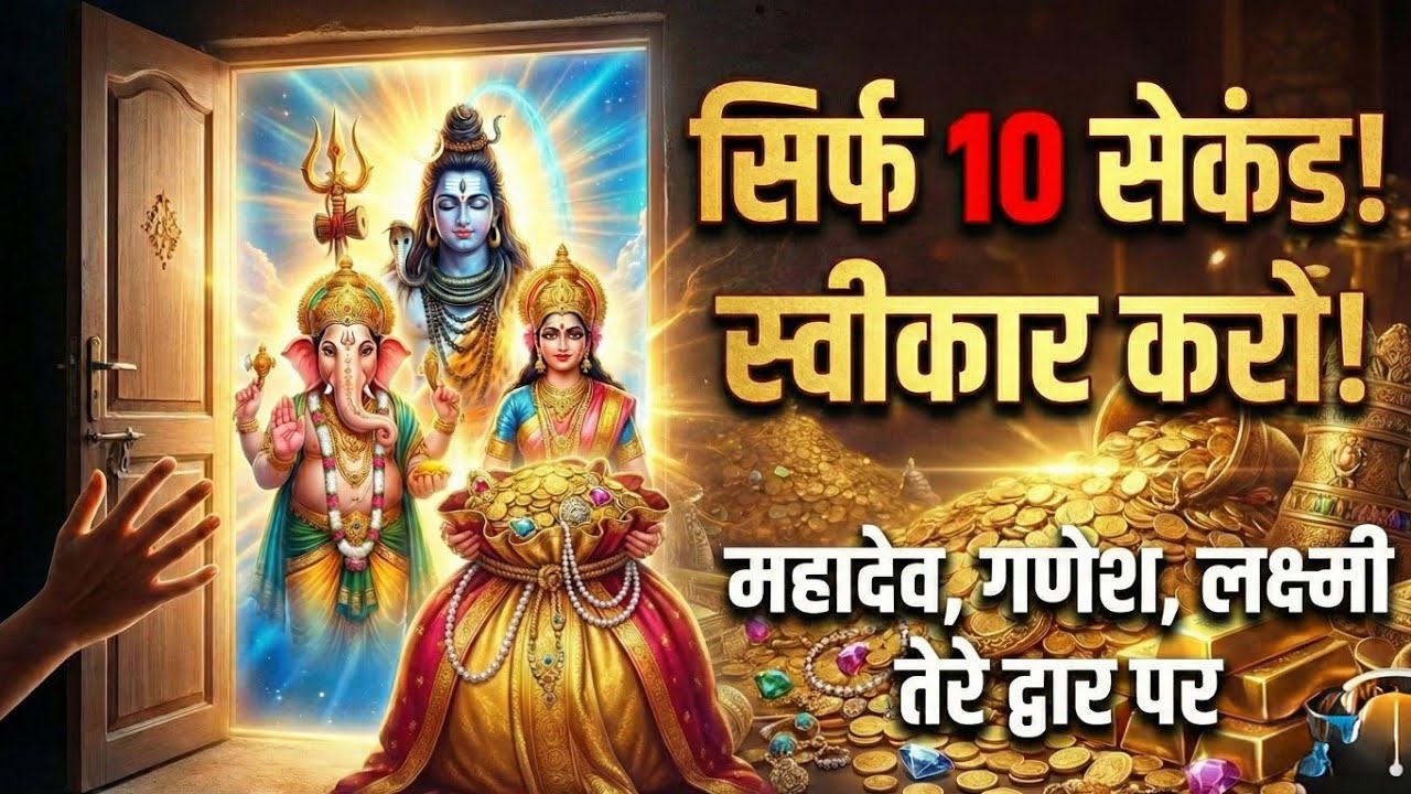 महादेव गणेश और साक्षात लक्ष्मी माँ…आपके द्वार पर खड़ी हैं @Mahadevmereparabhu #motivation #mahadev 