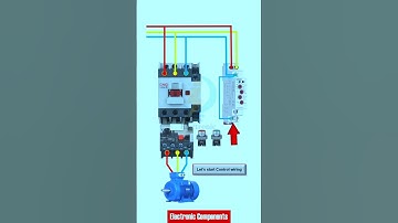 Voltage Monitoring Relay connected with DOL Starter #shots #electricial #electical #foryou #fypシ