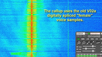 Cuban "Numbers" (HM01) Broadcast, March 7, 2017
