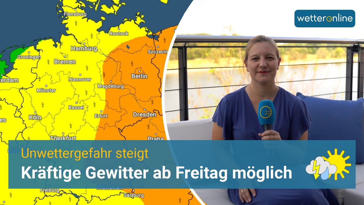 Unwettergefahr steigt Gewitter ab Freitag YouTube