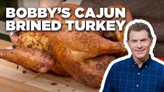 Get the recipe:
http://www.foodnetwork.com/recipes/bobby-flay/cajun-brined-turkey-two-ways-recipe-2125928
cajun brined turkey-two ways recipe courtesy of bob...