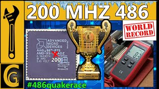 AMD X5-133 OC to 200 MHz &amp; Peltier Cooling / DOS &amp; Windows 98 Benchmarks 3DFX / Worlds Fastest 486