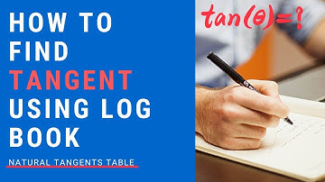 Logarithmic And Mathematical Tables V7 | How to find tangent or tan of angle using log book table?