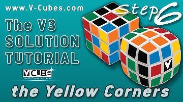 How to Solve the V-Cube 3 - Official Tutorial Step 6 | Permuting the Yellow Corners