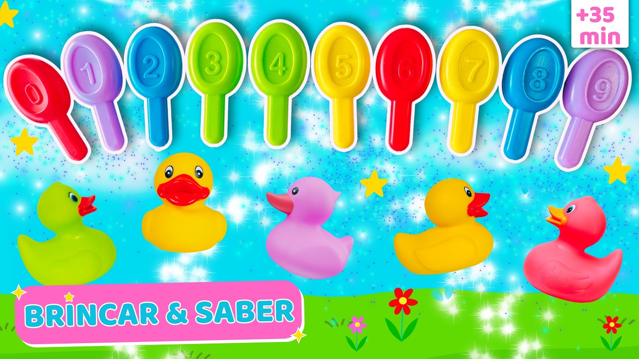 Aprender NÚMEROS e CORES brincando | 40 Minutos de Vídeo Educativo Infantil para crianças e bebês