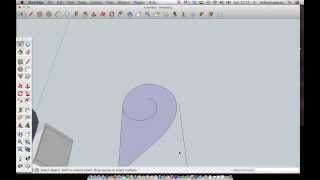 Mr Pearce's How to SketchUp - 10. Year 9 Clock Part 2 Making the swirl
