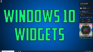 Add Modern Widgets - Windows 10