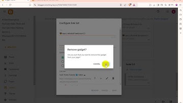 Blogspot Tubes : How To Removed Configure HTML JavaScript Blogger Widget on New Blogger Website