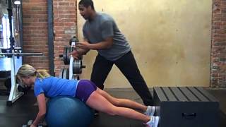 Reverse fly with back extension on S.ball