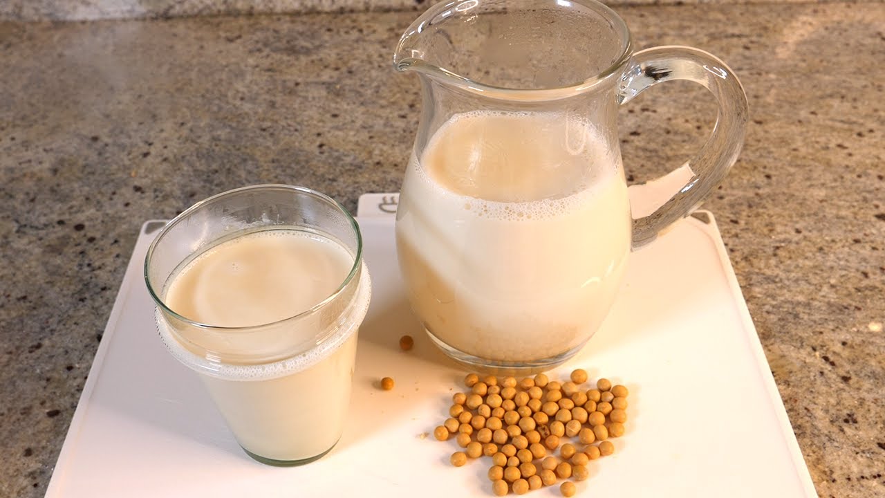 How to make soy milk and okara (soybean pulp) YouTube